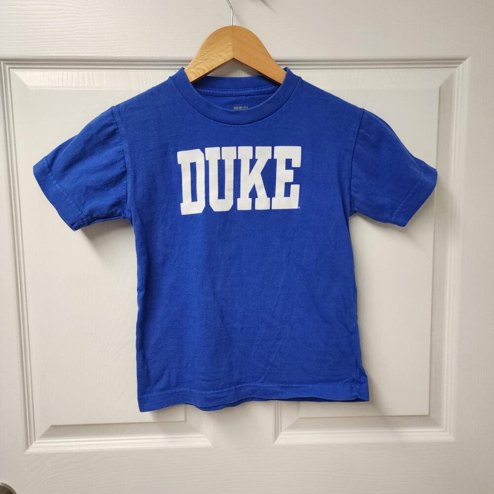 TRT Classics Duke youth x-small 100% cotton blue devils short sleeve shirt kid
